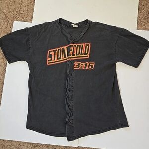Vintage WWE Stone Cold Steve Austin 3:16 Skull Jersey Size XXL Black